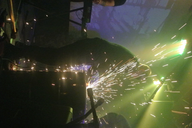 leisure activities, concert, long exposure, people, flare, industry, live performance, musical instrument, rock concert, indoors, working, montreal, lighting