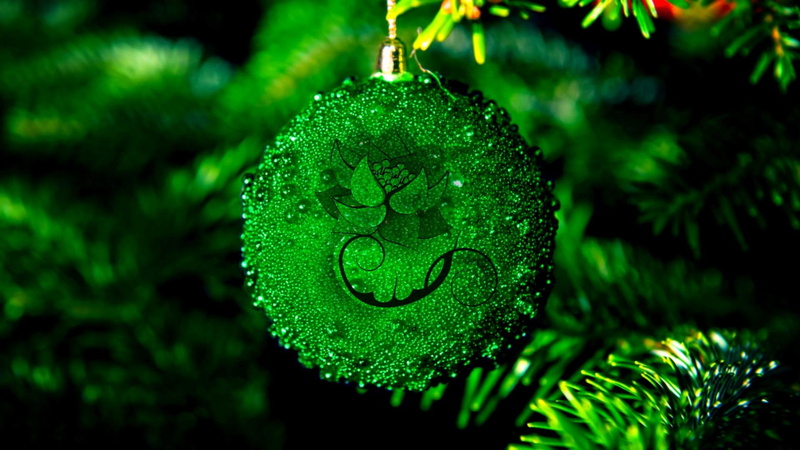 holidays, christmas, 1080P, christmas balls, balls, miscellaneous, green