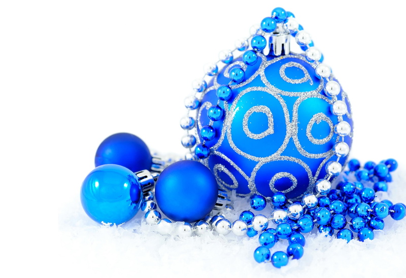 christmas balls, holidays, light blue, balls, light, miscellaneous, 4K, blue, christmas