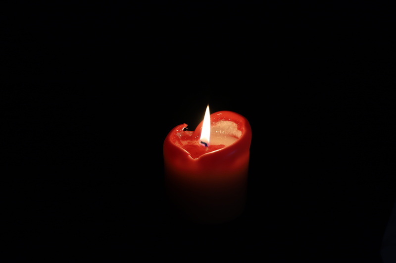 no people, incense, studio shot, melting, fire - natural phenomenon, single object, dreamer, close-up, life, candle, fire, dark, red, illuminated, darkroom