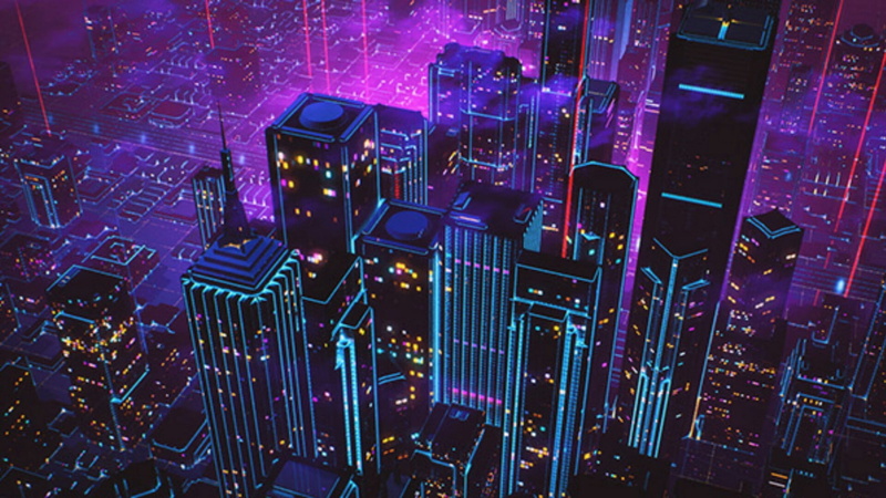 blue background, double exposure, light effects, urban, 4K, building, architecture, night