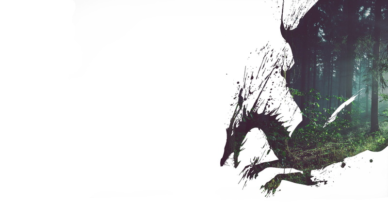 double exposure, dragon, Dragon Age, 1080P
