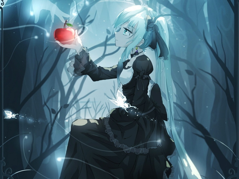 artist, costume, nature, men, people, day, women, art and craft, real people, anime girls, clothing, 720P, indoors, sunlight, apples, forest clearing
