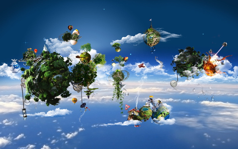 Air, ecological, 720P, green, photo, Home, creative, Wonderful, planet, small