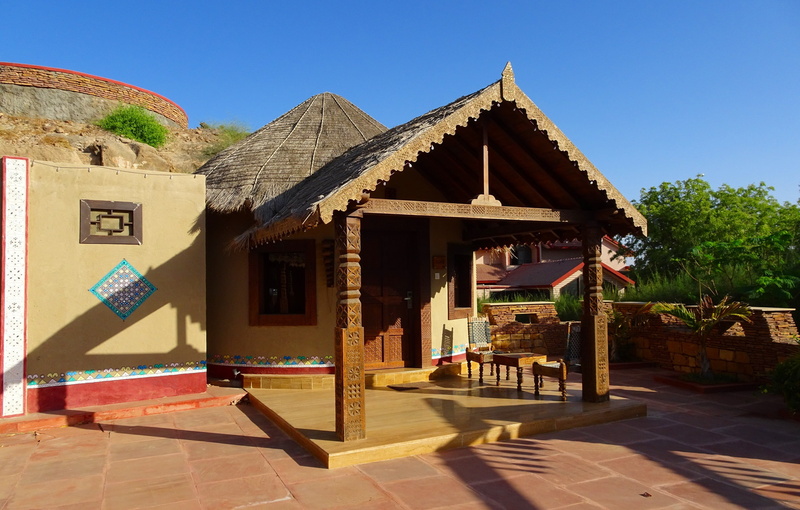 day, built structure, clear sky, blue, plant, gujarat, rural, bamboo, sunny, hut, architecture, house, traditional, kutch, building exterior, thatch, entrance