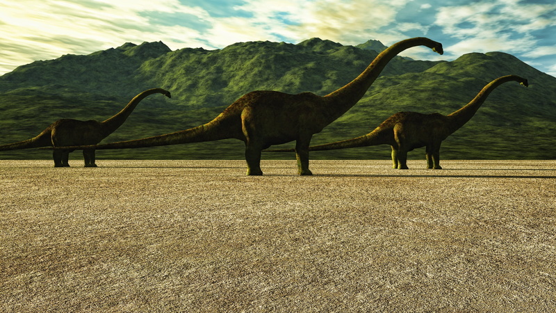 long, dinosaur, nature, desert, long neck, dinosaurs, daytime, 1080P, field, three Dimensional, walking on, foraging, paleontology, 3D, animal, walking