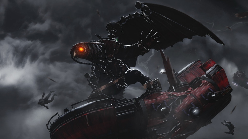 metal, protection, cloud - sky, transportation, black color, air vehicle, 1080P, sky, BioShock, helmet, outdoors, arts culture and entertainment, ship