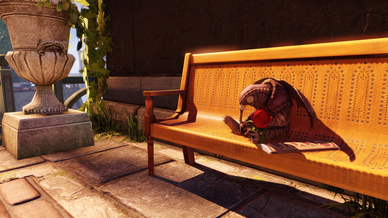 bioshock, video games, hd, plush, doll, 1080P, bench, infinite, songbird