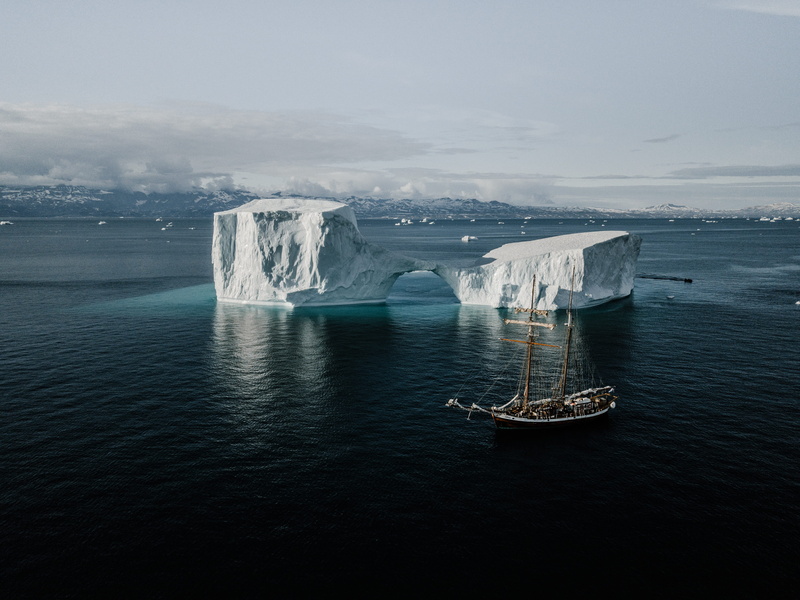 nature, frost, tranquility, outdoors, snow, waterfront, sky, transportation, iceberg, apron, nautical vessel, near, day, no people, cliff, daytime, boat
