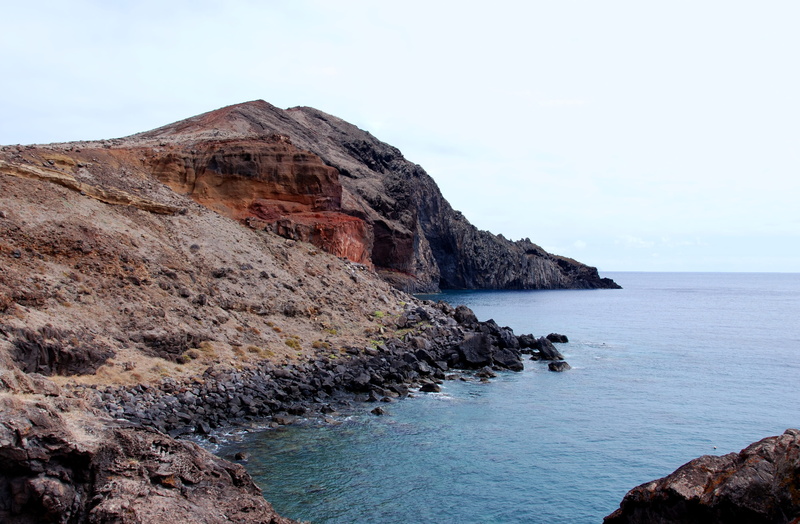 water, solid, landscape, land, beach, rock formation, non-urban scene, eroded, idyllic, day, ocean, sky, nature, sea, rock, horizon over water, formation