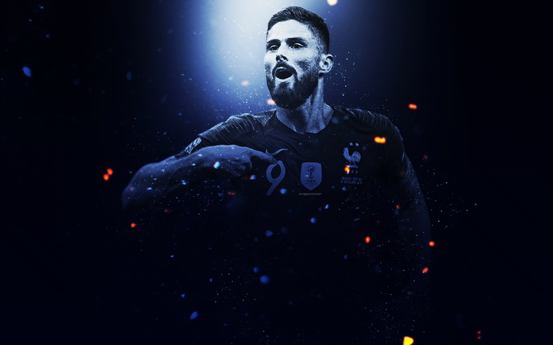 French, 4K, Soccer, Olivier Giroud, Footballer