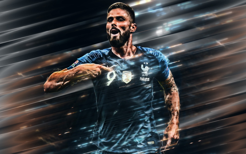 French, 4K, Olivier Giroud, Footballer, Soccer