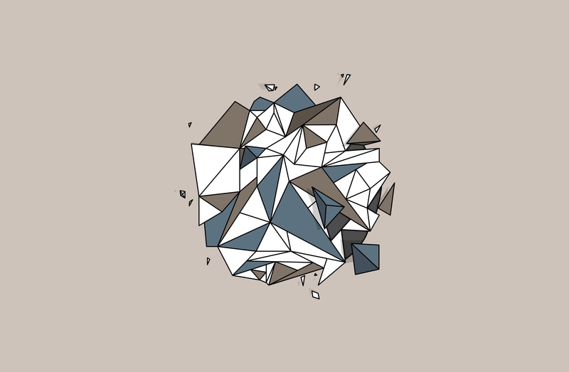 polygon art, minimalism, digital art, 2K
