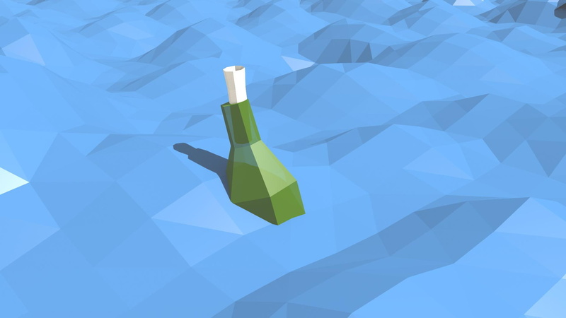 blue, 1080P, message, a, in, hd, digital/artwork, bottle, polygon, art