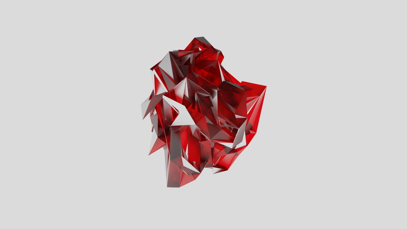 abstract, polygon art, low poly, 4K, 3D Abstract, Blender