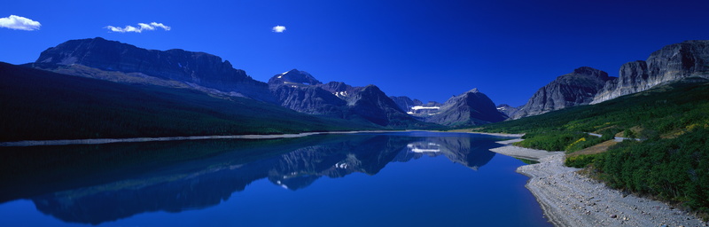 travel destinations, tranquility, panoramas, lake, scenics - nature, 5K, travel, nature, mountain range, blue, outdoors, body, beauty in nature, environment