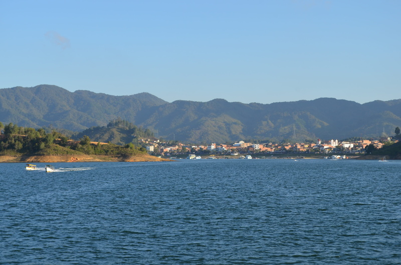 mountain, view into land, antioquia, built structure, summer, land, sky, waterfront, architecture, scenic, nautical vessel, colombia, building exterior