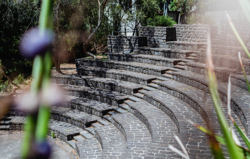 day, flower, travel destinations, staircase, pattern, melbourne, selective focus, 4K, built structure, plant, the past, steps and staircases, ancient