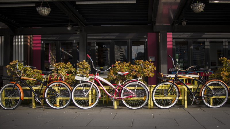tourism, urban Scene, no people, bar, yarra, building exterior, melbourne, business, modern, bicycle, city, stationary, parking, nature, coffee, parking lot