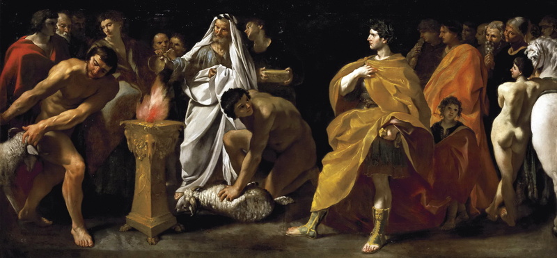 picture, Giovanni Lanfranco, A Solemn Sacrifice To The Roman Emperor, 2K