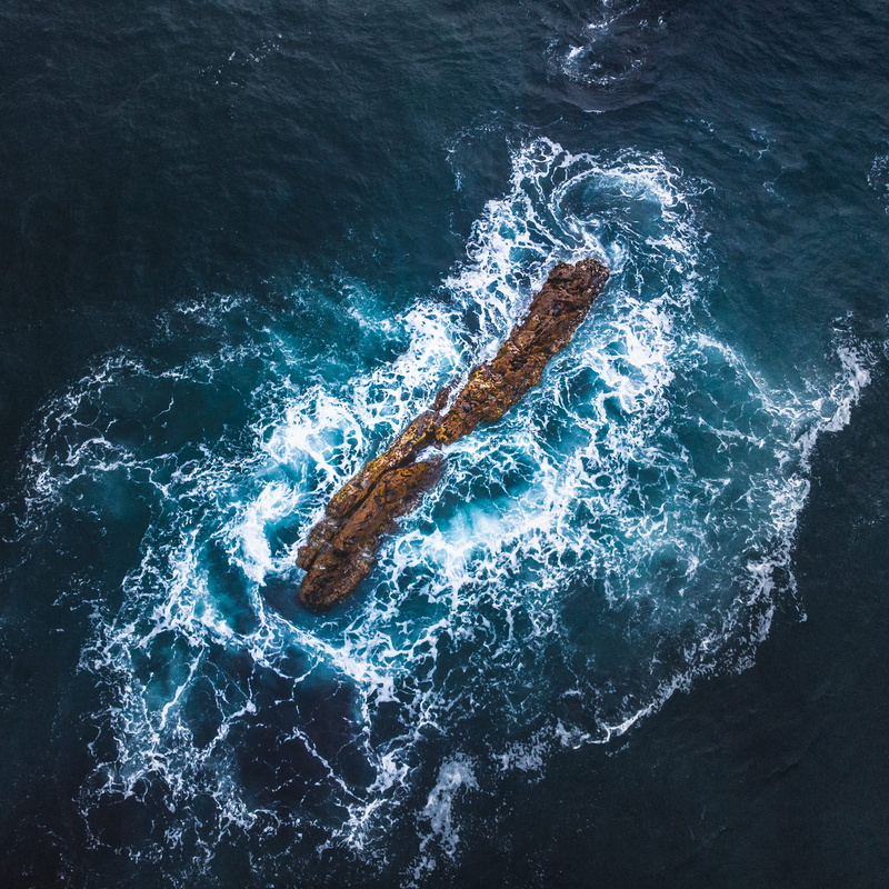 motion, rock, aquatic sport, coast, surfing, aerialview, outdoors, high angle view, formation, day, vanlife, square, drone, animal, landscape, sport, beauty in nature