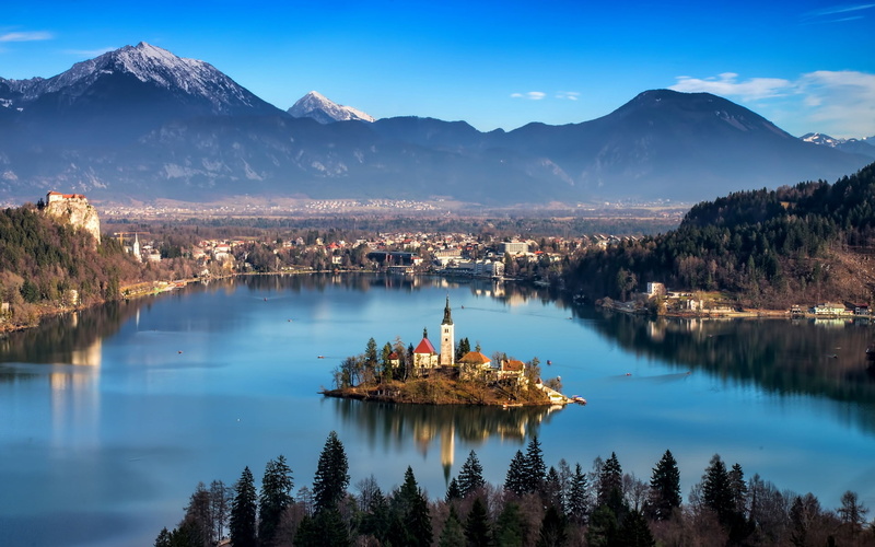 urban Scene, outdoors, river, tourism, tranquil Scene, travel, body, panoramic, white, blue, nature, sky, travel Destinations, vacations, europe, castle