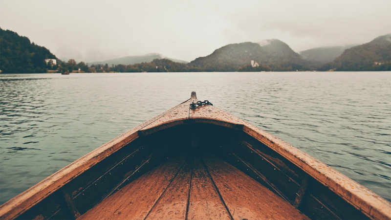 water drops, water, Slovenia, Lake Bled, landscape, depth of field, lake, boat, 1080P, filter