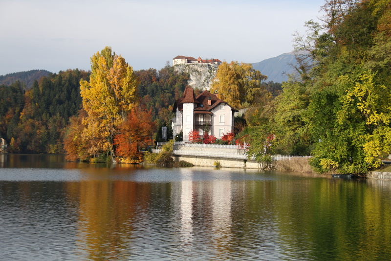 4K, change, water, plant, architecture, nature, blue sky, tree, tranquil scene, scenics - nature, sky, travel, tranquility, lake, no people, slovenia
