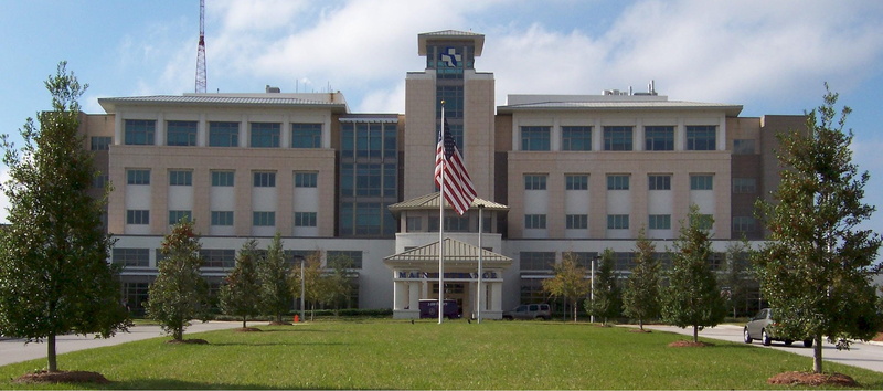 Florida, architecture And Buildings, United States, plant, government, sky, florida, medical, 1080P, tree, architectural column, photos, Baptist, flag