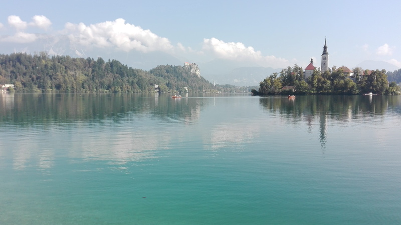 tree, plant, reflection, building exterior, sky, water, day, Slovenia, bled, travel destinations, Bled, outdoors, no people, famous Place, scenics - nature