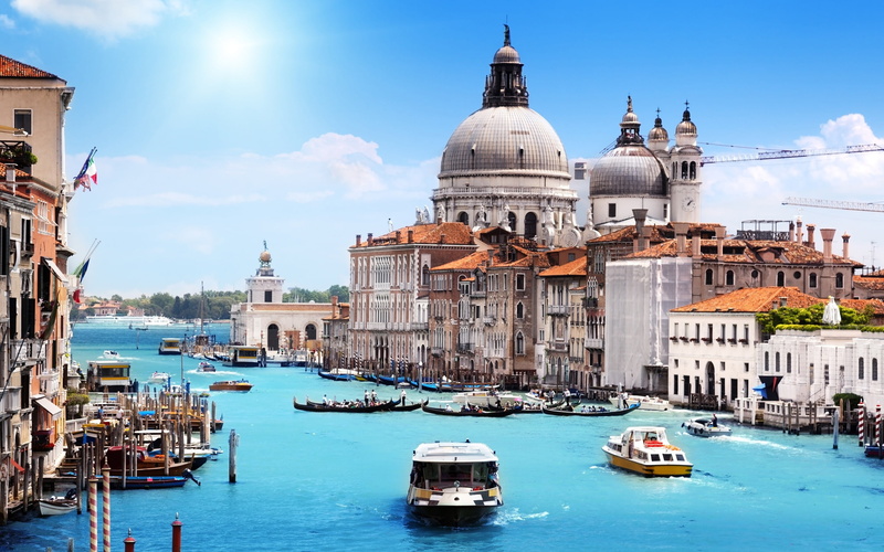 Canal, Summer, Venice, Houses, 2K, Boats