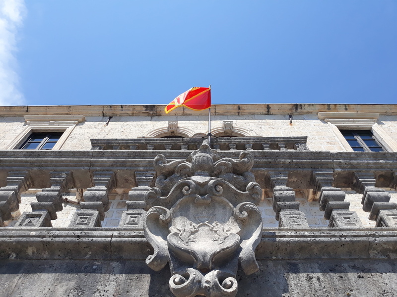 flag, building exterior, history, montenegro, sky, craft, 4K, bay, adriatic, baroque, attraction, building, day, crna gora, travel destinations, house