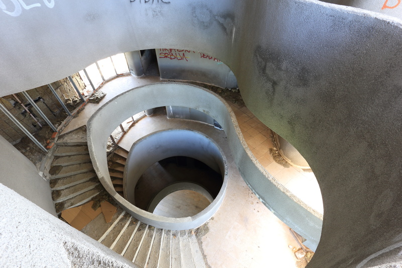 gora, nature, high angle view, no people, metal, steps and staircases, old, concrete, petrova, monument, 5K, day, Memorial, indoors, geometric shape, building