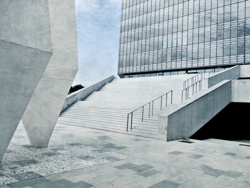 monuments, railing, building exterior, modern, outdoors, buildings, glass - material, eda center, office building exterior, no people, office, building