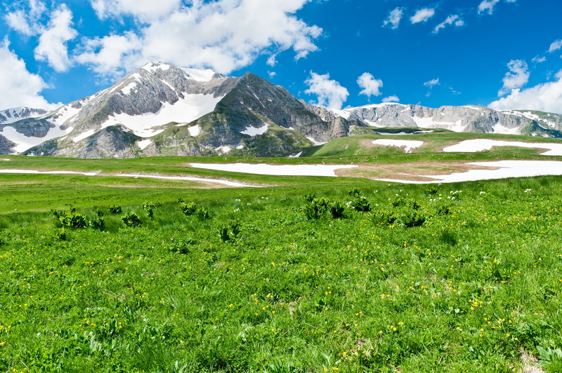 meadow, european Alps, field, landscape, mountains, nature, panoramic, europe, plant, 8K, rock - Object, blue, travel, beauty, tranquil scene, cloud - Sky