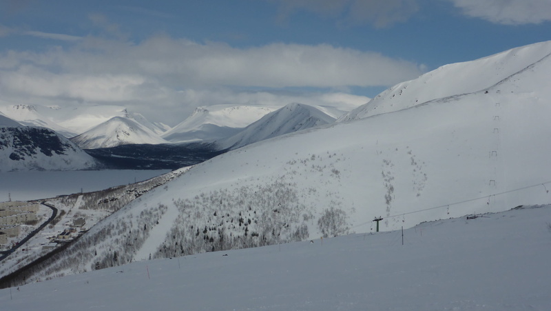 winter, may, non-urban scene, cold temperature, mountain peak, beauty, kirovsk, snowboard, tranquility, beauty in nature, landscape, russia, day, nature