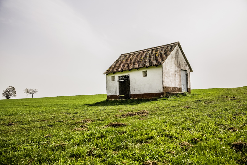 4k, 5K, Bamberg, 8k, Germany, house, meadows, 5k, sky