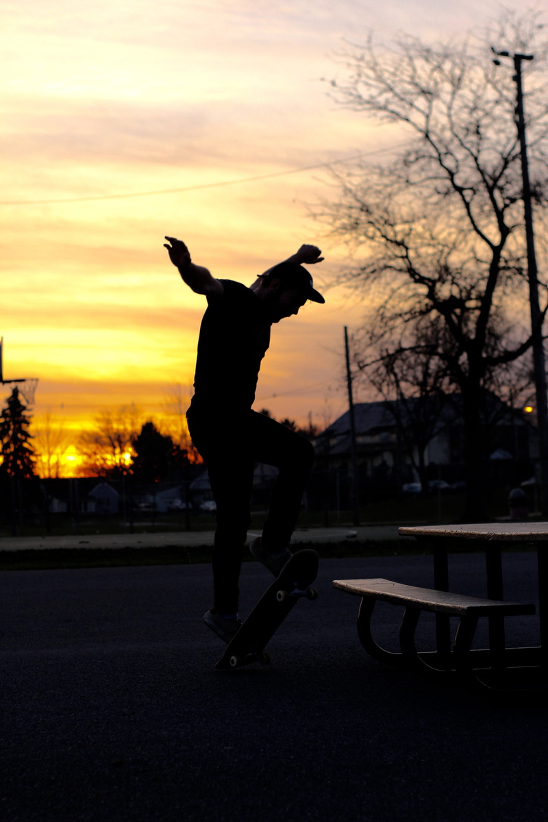 skill, portrait, sunset, mitchell bowser, 5K, sport, beautiful, chambersburg, skate, canon t2i, colors, person, sports equipment, balance, arms raised