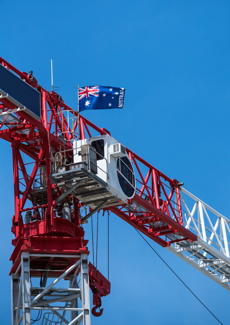 building, advance australia fair, outdoors, amusement park ride, machinery, cairns city, development, low angle view, built structure, amusement park, no people