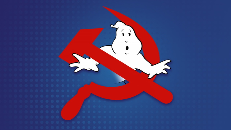 Joke, The hammer and sickle, The Specter Of Communism, 1080P, Minimalism, Ghost, Ghost hunters