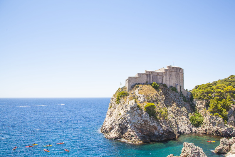 blue, beauty in nature, scenics - nature, nature, rock - object, croatia, architecture, walls of dubrovnik, day, land, rock, outdoors, dubrovnik, solid