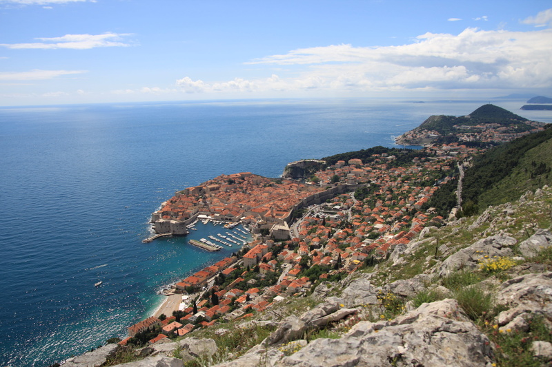 horizon over water, sky, croatia, no people, beauty in nature, land, architecture, dubrovnik, building exterior, built structure, cloud - sky, outdoors