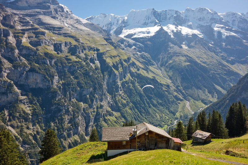 view, european Alps, tranquility, nature, building exterior, tranquil scene, mountain range, building, outdoor, alpine, landscape, no people, tree, built structure