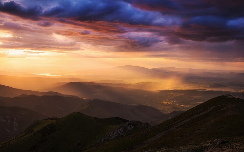 Tatra, Mountains, 1080P, brown, Sky, Rain, Valley, Clouds, Carpathians