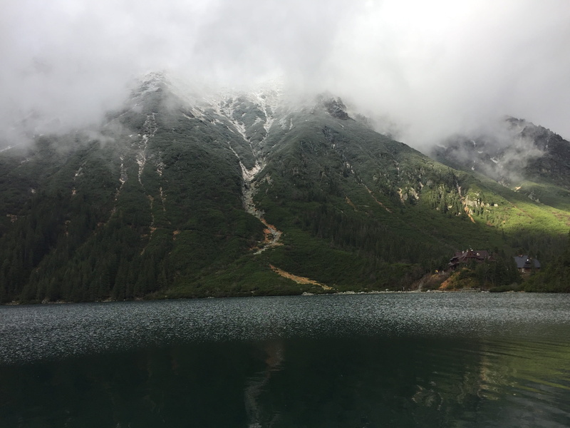 Mountains, sky, tree, idyllic, non-urban scene, no people, outdoors, waterfront, nature, reflection, beauty in nature, Morskie Oko, water, tranquility