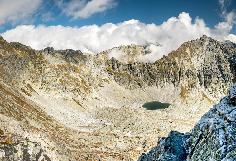 clouds, sky, formation, geology, physical geography, mountain range, snow, pleso, the clouds, outdoors, cloud - sky, remote, idyllic, granite, mountain peak
