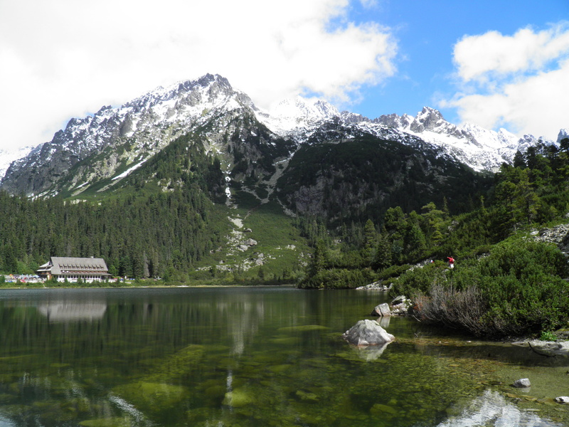 mountain range, cold temperature, Pleso, sky, idyllic, outdoors, cloud - sky, snowcapped mountain, non-urban scene, reflection, scenics - nature, High Tatras