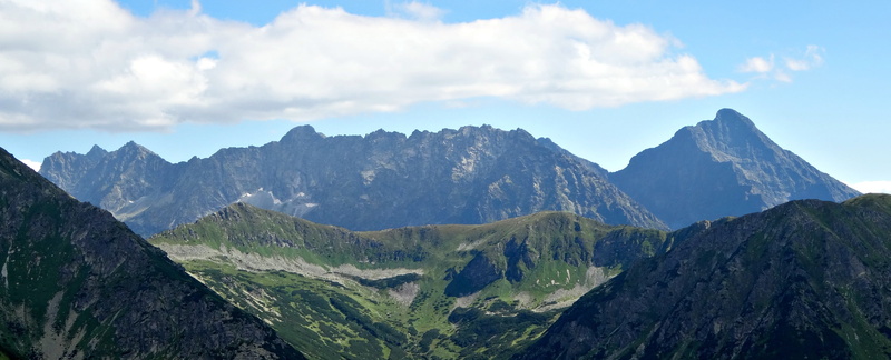 scenics - nature, mountains, nature, travel, krivan, cloud - sky, beauty in nature, rock, panoramic, tatry, blue, travel destinations, landscape, 4K, pine woodland