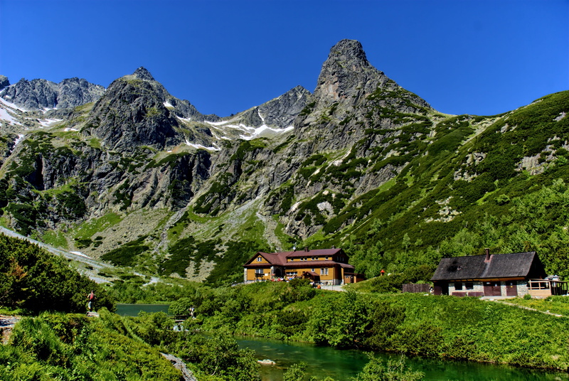 mountains, building exterior, Slovakia, village, built structure, View, Tatry, tree, non-urban scene, Top, 4K, scenics, architecture, no people, sky, europe