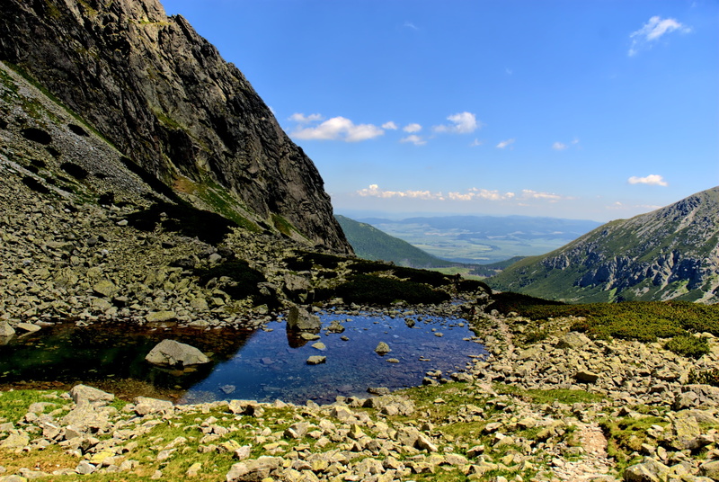 mountain range, beauty in nature, tatry, slovakia, solid, landscape, mountains, blue, cloud - sky, nature, scenics - nature, idyllic, no people, rock, top view